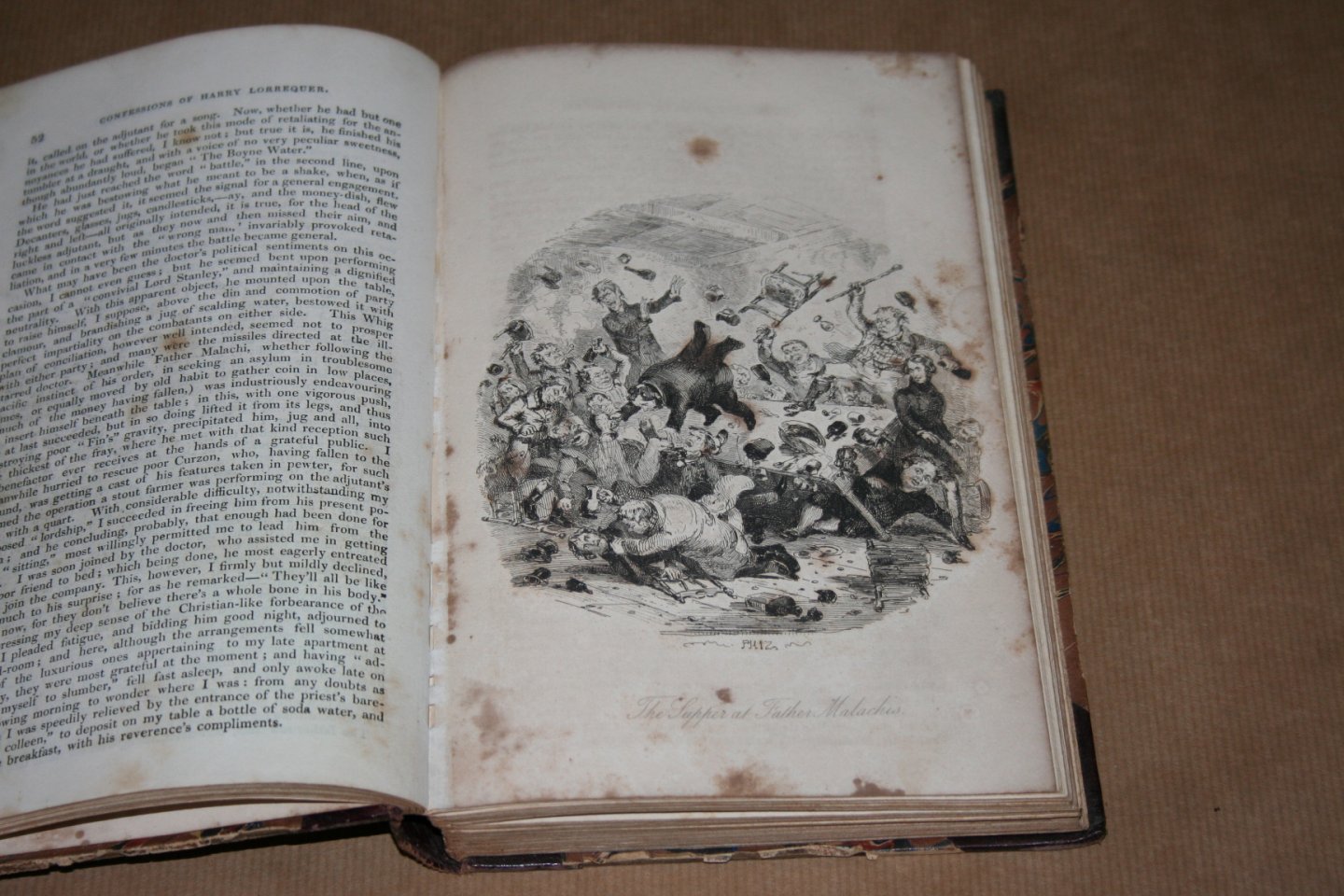 Charles Lever --  With numerous illustrations by Phiz - The confessions of Harry Lorrequer