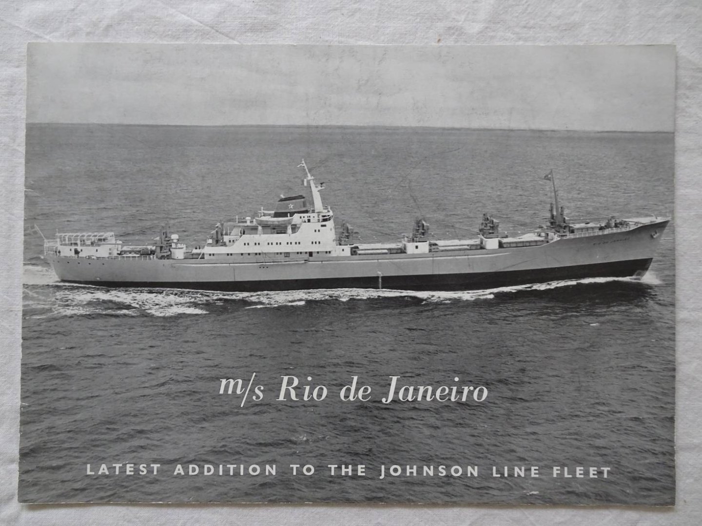 N.n.. - M/S Rio de Janeiro. Latest addition to the Johnson Line Fleet.