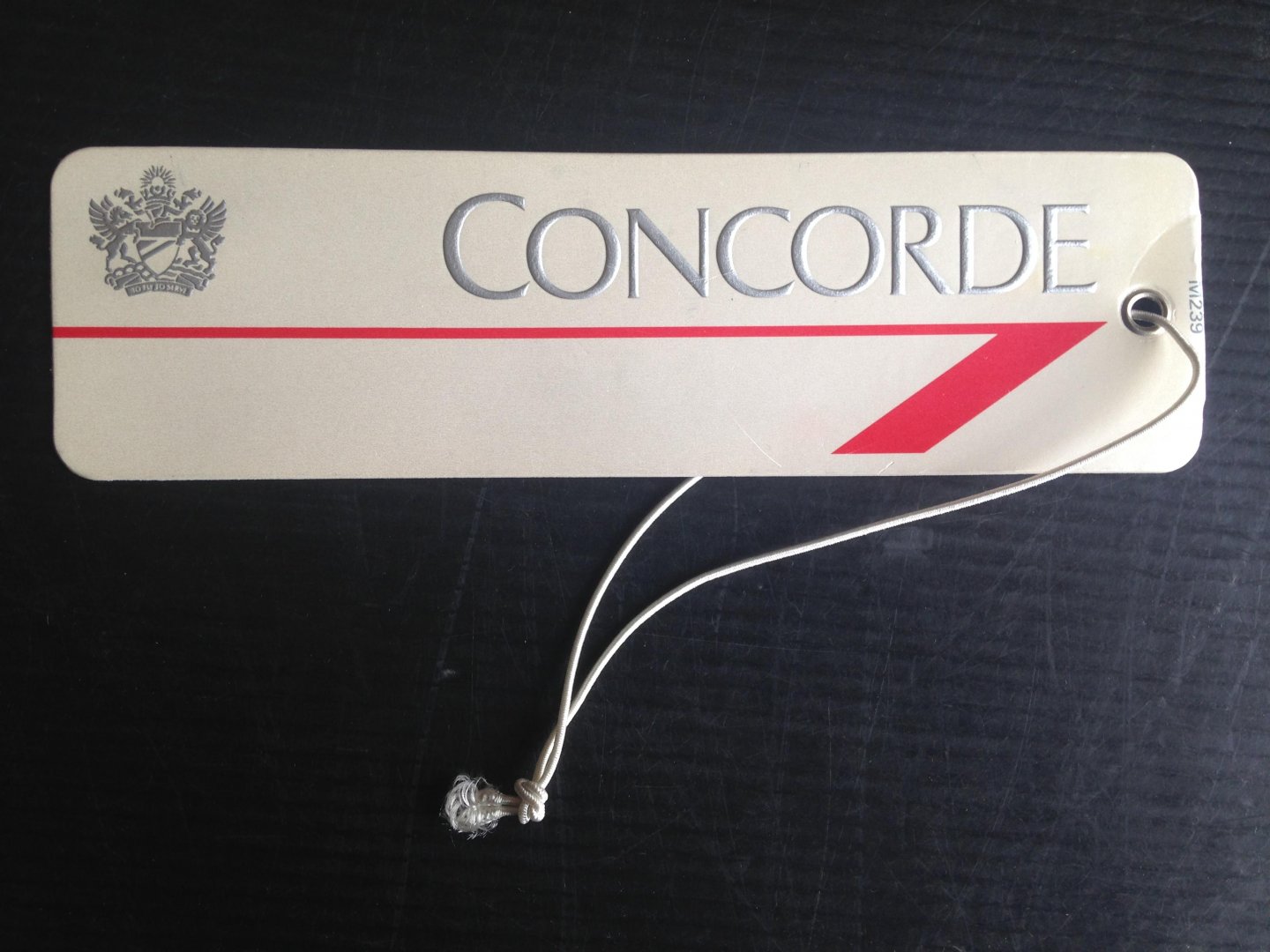  - Label van de Concorde  -  vliegtuig