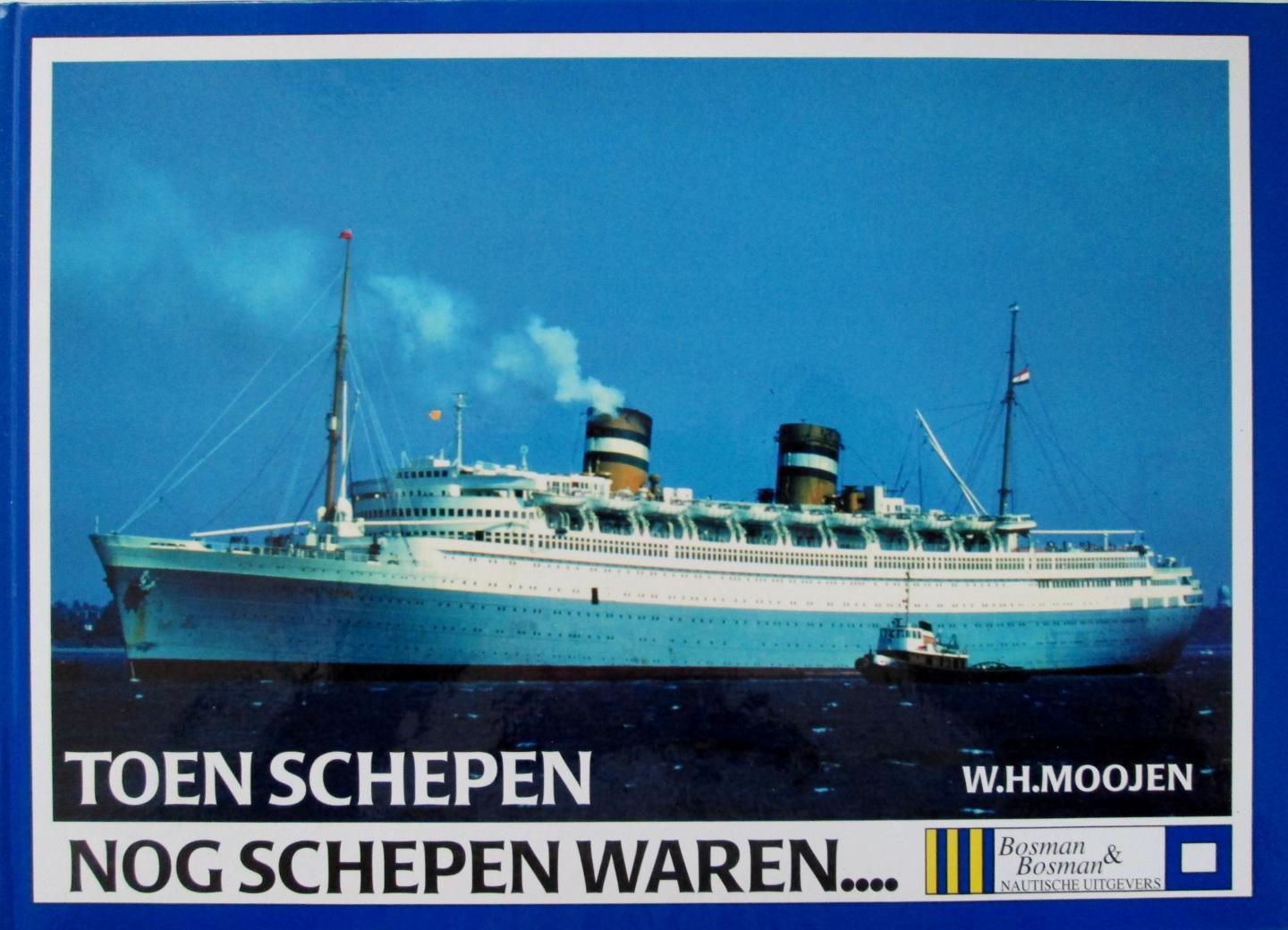 W.H Moojen, - Toen schepen nog schepen waren.... Geschenk cassette met boek plus ruim 50 gouaches/prenten