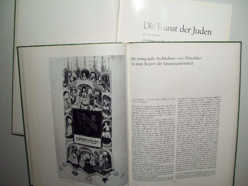 Cecil Roth, B. - Die Kunst der Juden - 2 boeken, Duitstalig over de joodse kunst vanaf de Oudheid tot de tegenwoordige tijd