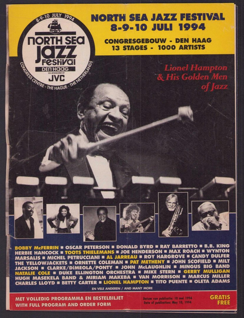 n.n - north sea jazz festival  8 - 9 - 10 - Juli 1994 (met volledig programma