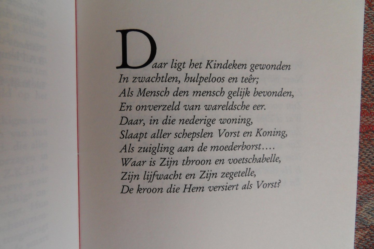 Lesturgeon, A.L. [ Met een GESIGNEERD briefje van de drukker Cees van Dijk ]. - Purpergloed noch Hermelijn. [ Beperkte oplage van 60 ex. ].