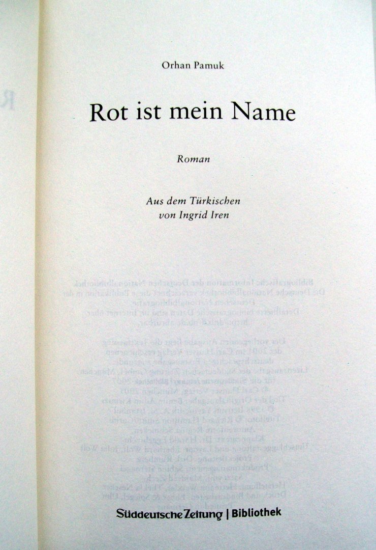 Pamuk, Orhan - Rot ist mein Name (DUITSTALIG)