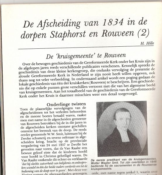 Hille, H. - De afscheiding van 1834 in de dorpen Staphorst en Rouveen 2