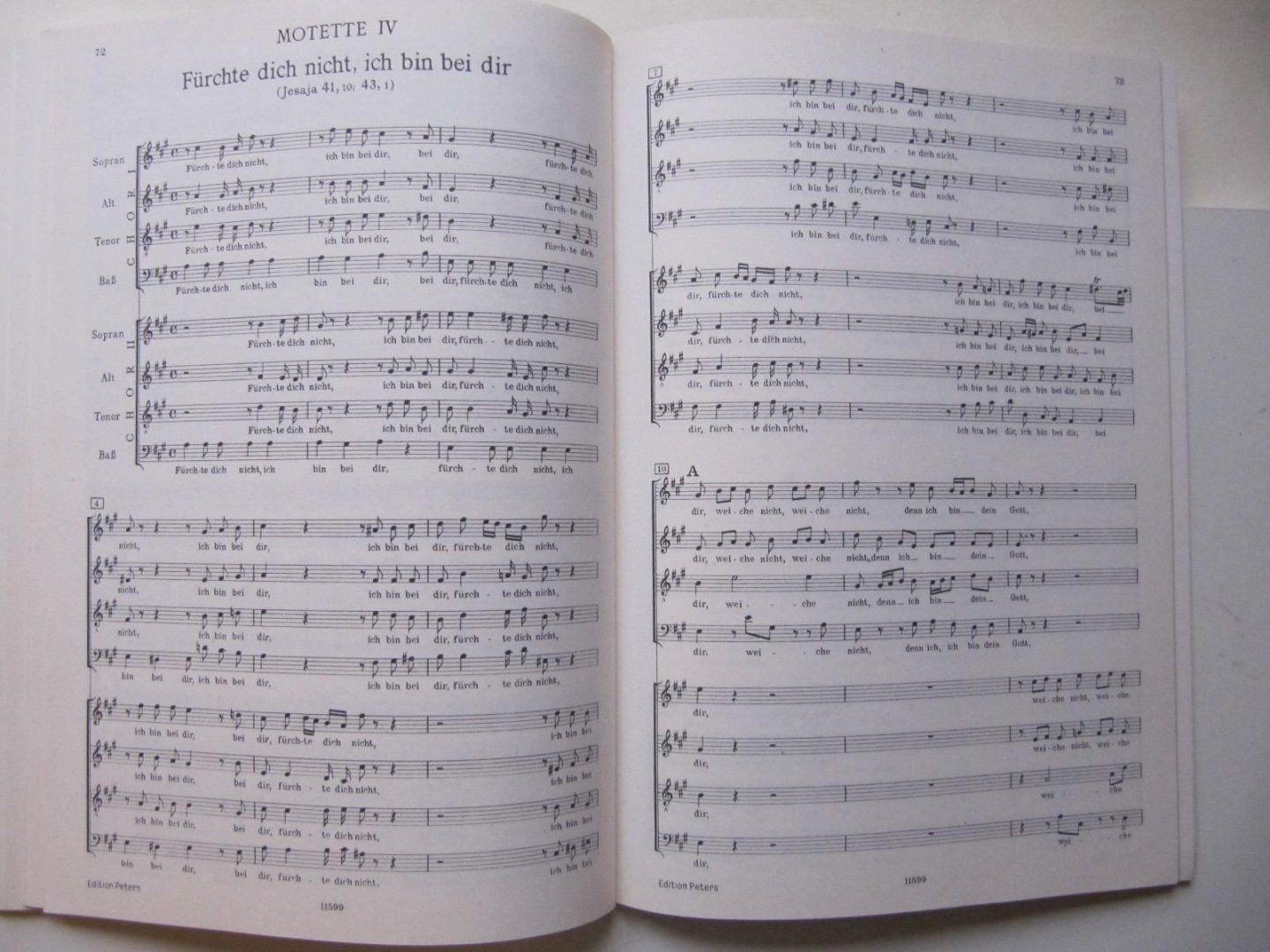 Werner Neumann - Bach Motetten- Partitur