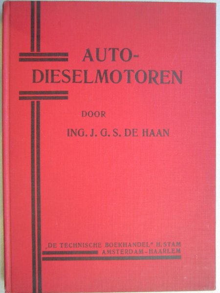 Haan, J.G.S. de - Auto-dieselmotoren