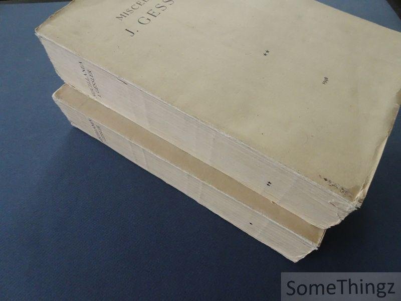 Div. auteurs / Gessler J. [Jan]. - Miscellanea J. Gessler. Deel 1 en 2.