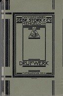 Stork - Catalogus Machinefabriek Gebr. Stork en Co Hengelo.