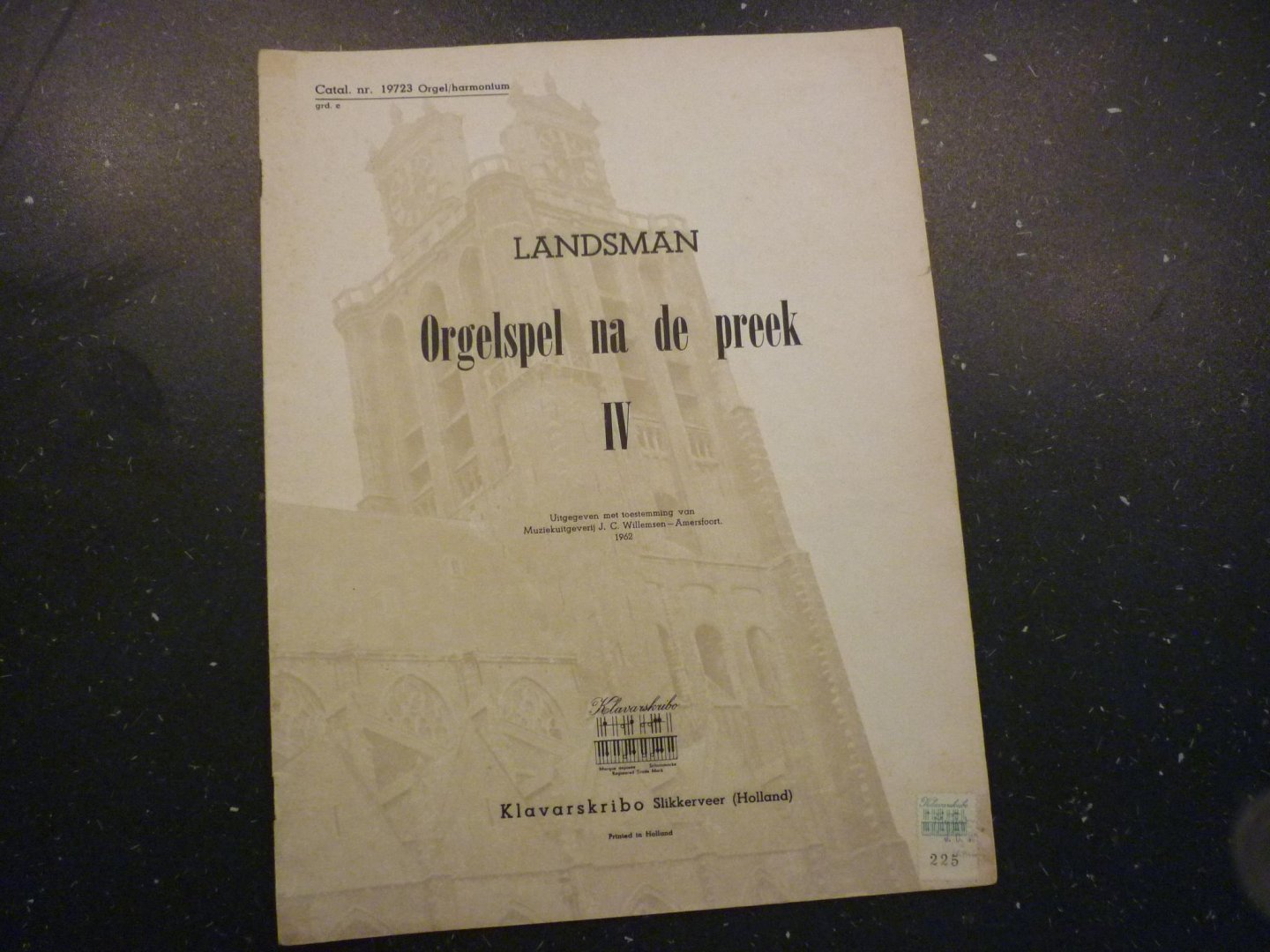 Landsman; S. - Orgelspel na de preek - IV