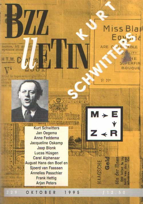 Nijs, Koos Hageraats en Phil Muysson (redactie), Pieter de - Bzzlletin nr. 229. Kurt Schwitters nummer