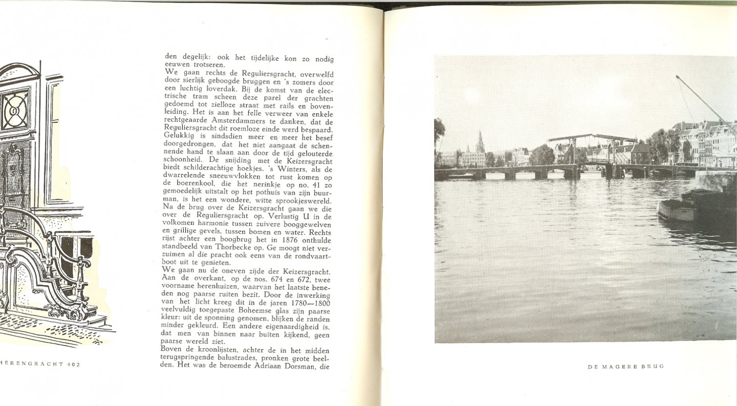 L.C.Schade van Westrum. Ingeleid door mr. A.J. d' Ailly, tekeningen Han Spaan - Een wandelaar in Amsterdam