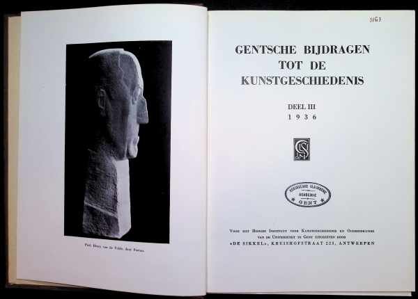 - Gentsche bijdragen tot de kunstgeschiedenis Deel III 1936