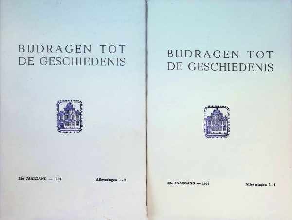  - Bijdragen tot de geschiedenis inzonderheid van het oud hertogdom Brabant 52e jaargang 1969 compleet