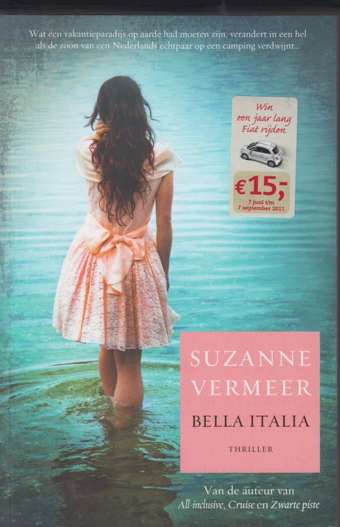 Vermeer (Paul Goeken (Nijmegen, 4 oktober 1962 - Gran Canaria, 21 juni 2011) was een Nederlands schrijver van thrillers. Behalve onder zijn eigen naam publiceerde hij boeken onder de schrijversnaam Suzanne Vermeer), Suzanne - Bella Italia - literaire thriller Wat als je kind iets ergs overkomt en er niet over kan praten? Hans en Petra besluiten met hun elfjarige zoon Niels te gaan kamperen aan het Gardameer in Italië. Niels maakt er snel vrienden en trekt veel met hen op.