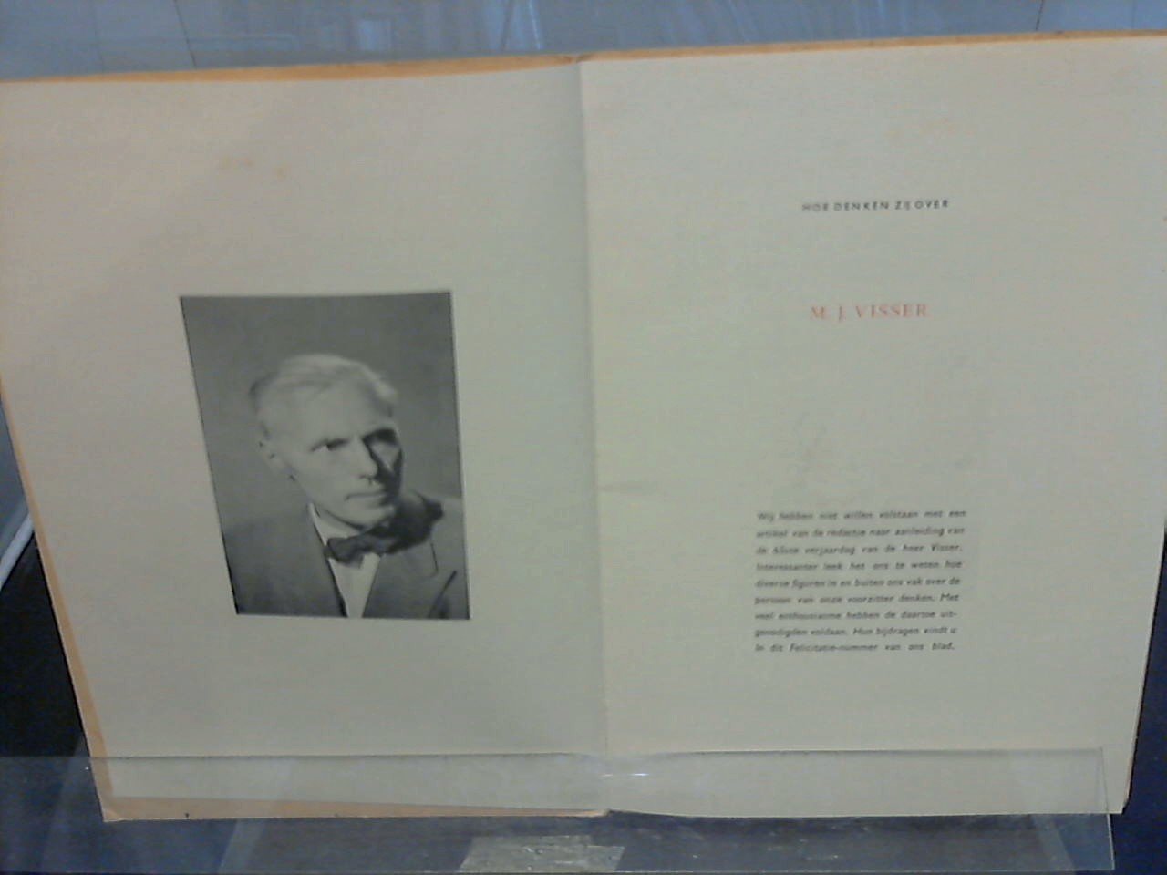 Beltman A.H.L./ Blok H.W. Donner e.a. - 19 october 1953 M.J. Visser 65 jaar