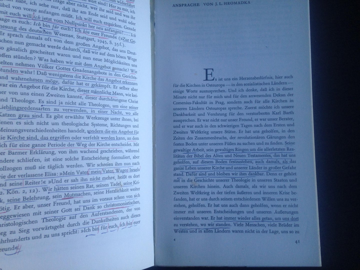  - Karel Barth,1886-1986, Gedenkfeier im Basler Münster, Heft 100 der Theologischen Studien