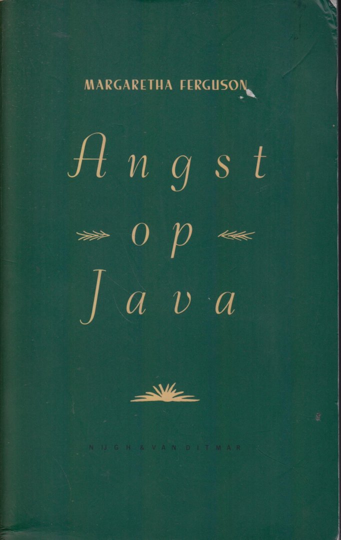 1920 Arnhem - 7/8 mei 1992 Hải Phòng Vietnam), Margaretha - Angst op Java - Een vrouw keert na vele jaren terug naar haar geboorteland Indonesie. Tot haar eigen verbazing wordt ze vanaf het moment van aankomst overspoeld door emoties.