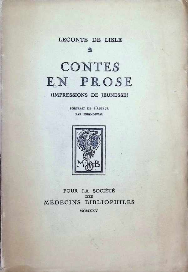 Leconte De Lisle - Contes en Prose