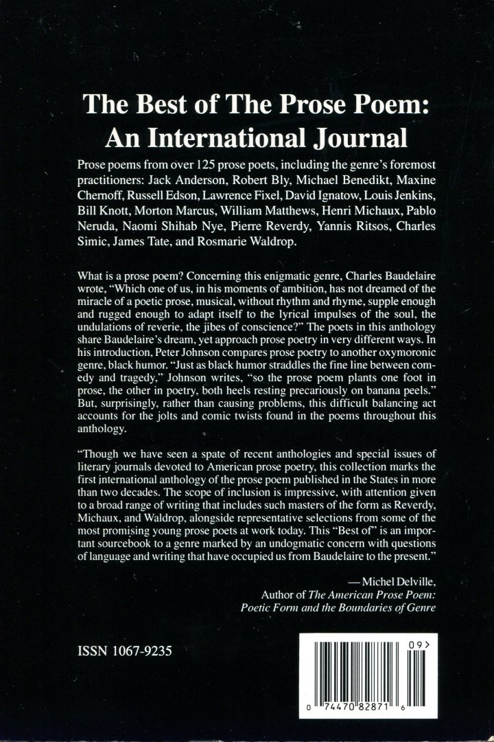 Johnson, Peter (ds1352) - The best of the prose poem: an international journal