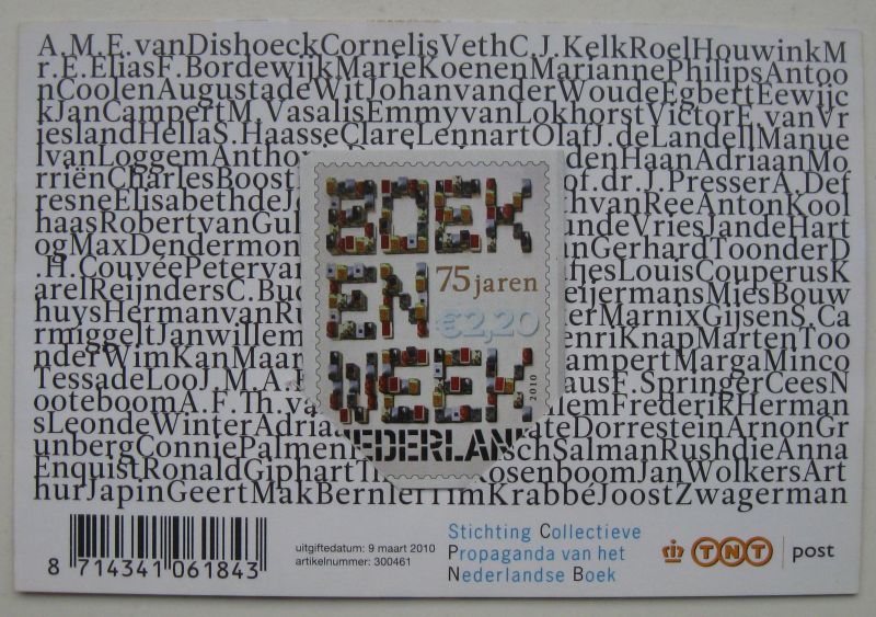  - Boekenweekpostzegel 2010. (Boekje geschreven door Joost Zwagerman) Collectorsitem