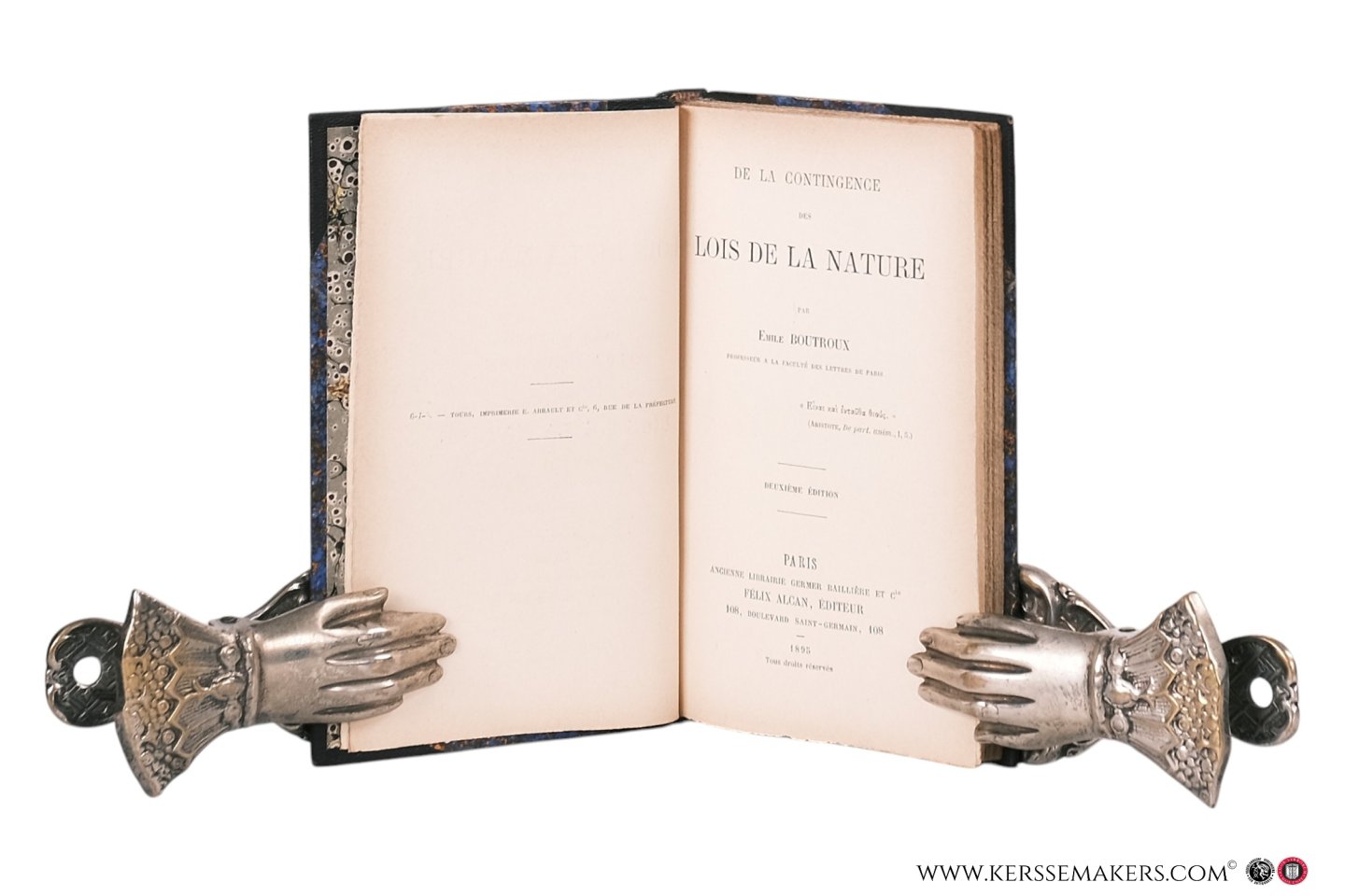 Boutroux, Emile. - De la contingence des lois de la nature. Deuxieme edition.