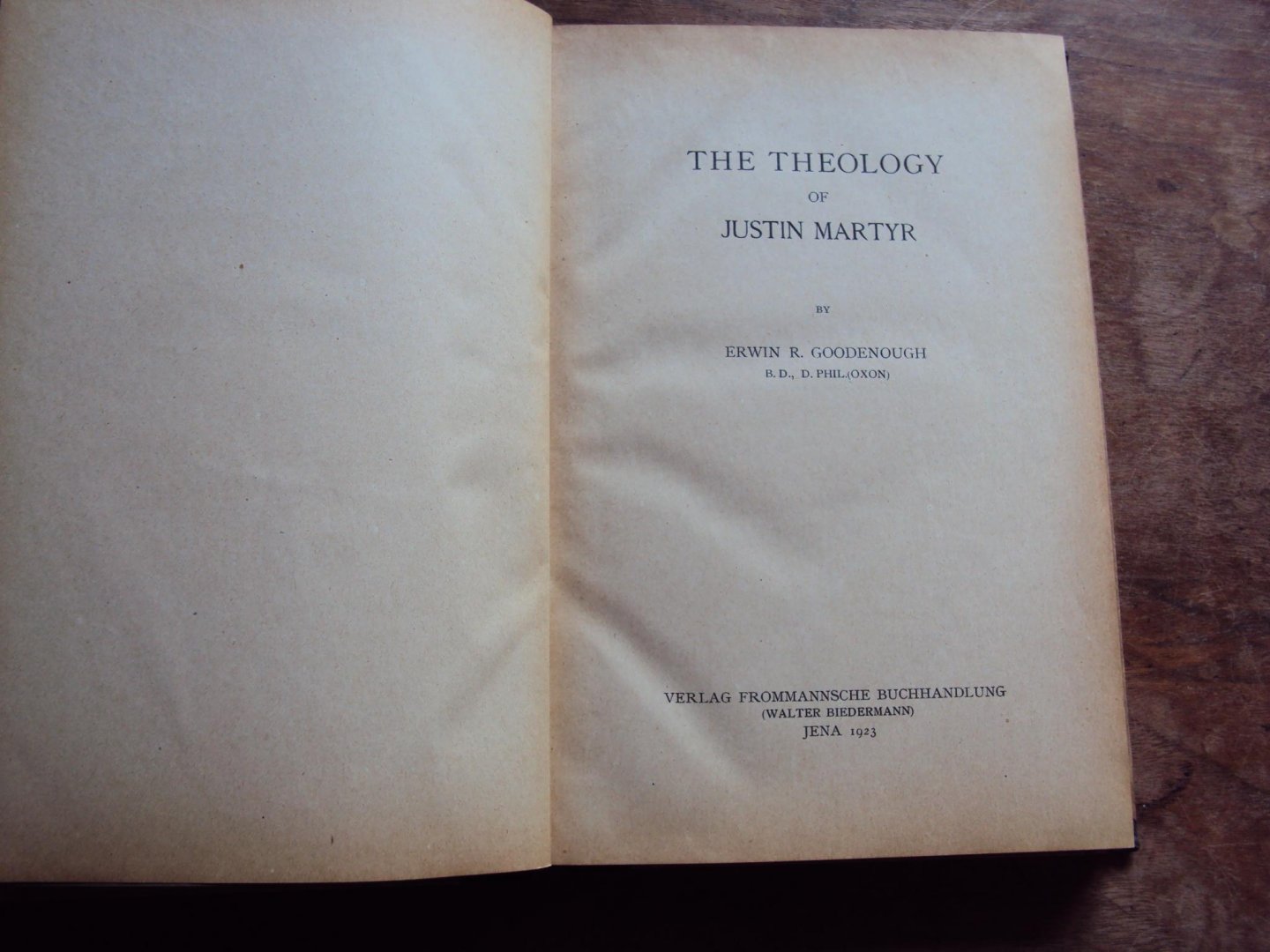 Goodenough, Erwin R. - The Theology of Justin Martyr