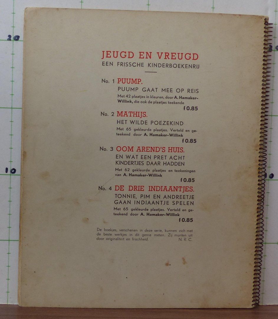 Hamaker Willink, A. - Puump gaat zwemmen