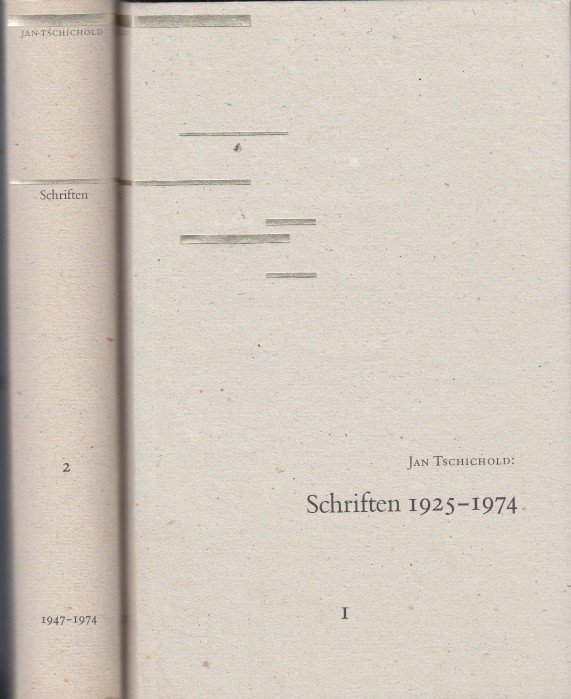 Tschichold, Jan - Schriften 1925-1974.
