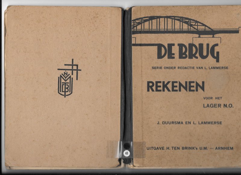 Duursma, J/L.Lammerse - De Brug-serie  rekenen voor het lager N.O.