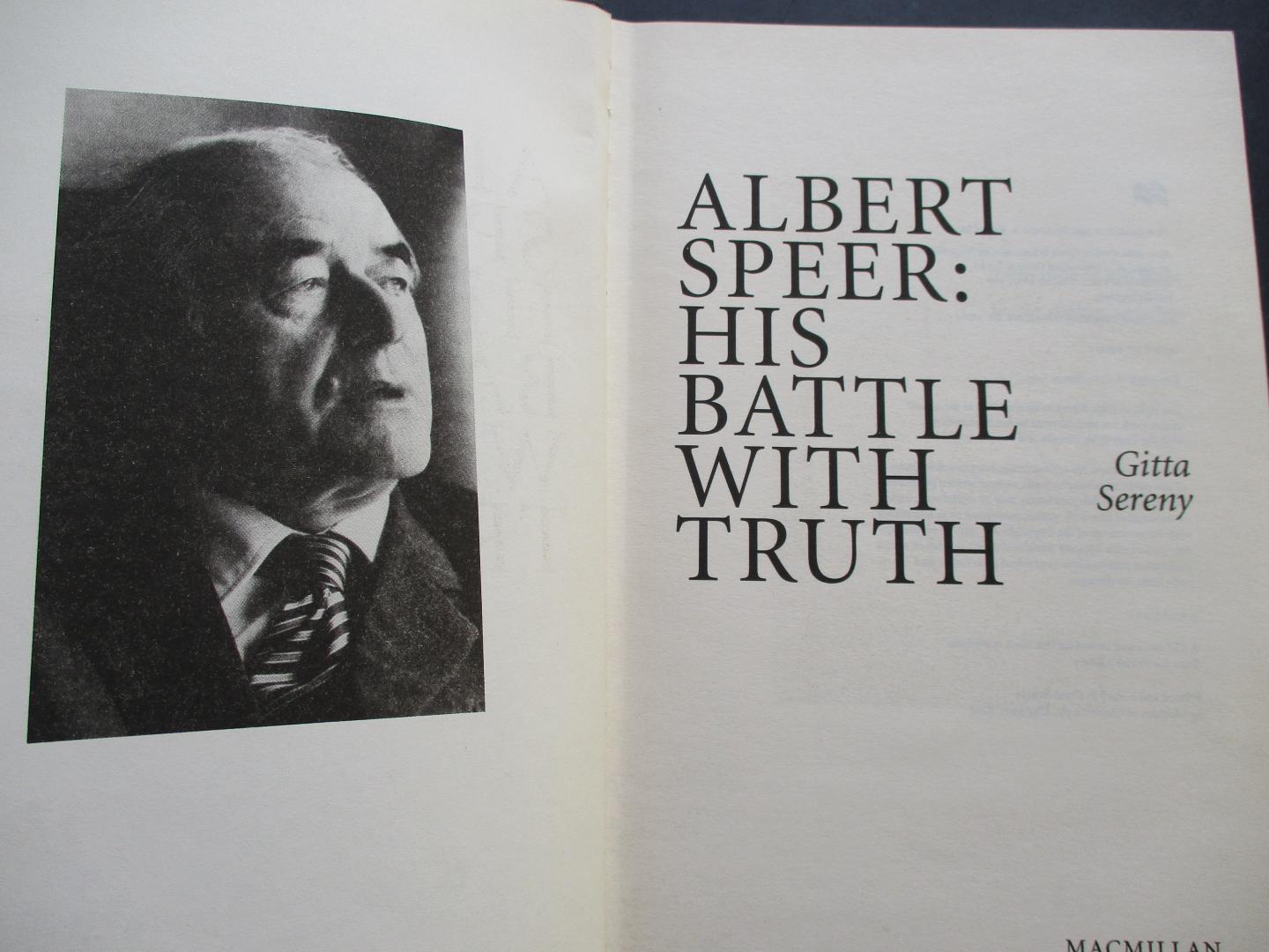 SERENY, G. - Albert Speer: Battle with truth.