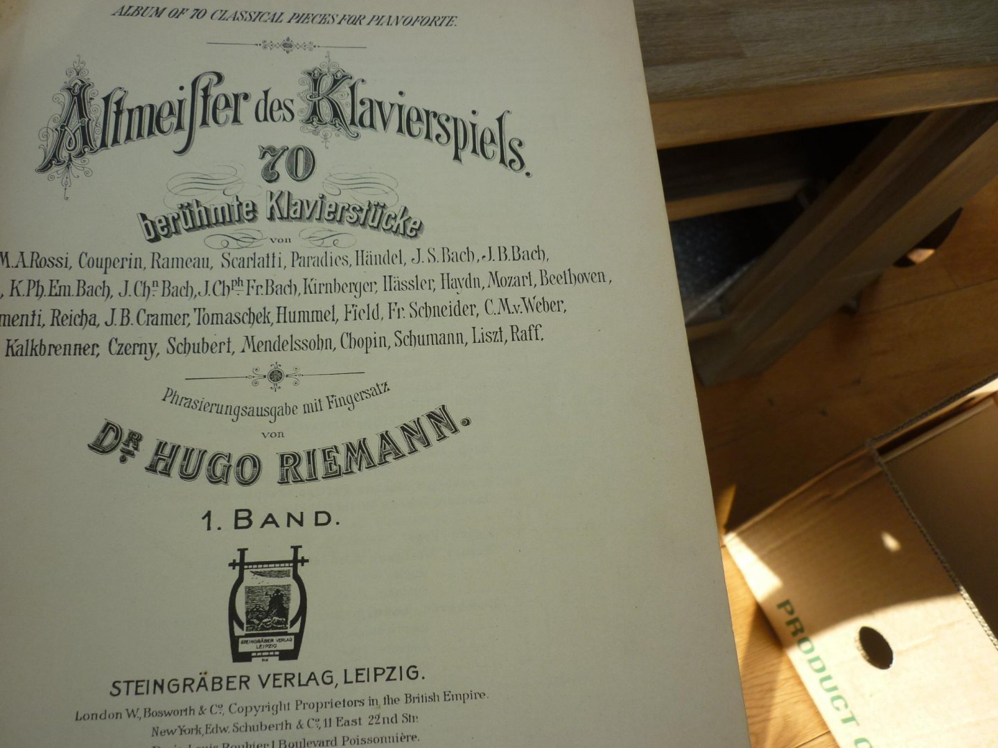 Div. Componisten - Altmeister Des Klavierspiels - Volume 1; 70 beruhmte Klavierstucke (Phrasierungsausgabe mit Fingersatz von Hugo Riemann)