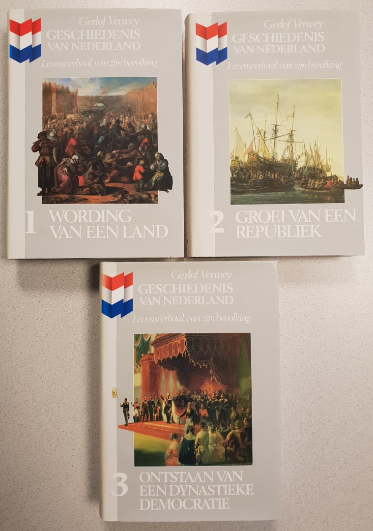 Verwey, Gerlof - Geschiedenis van Nederland [complete set: 3 boeken]