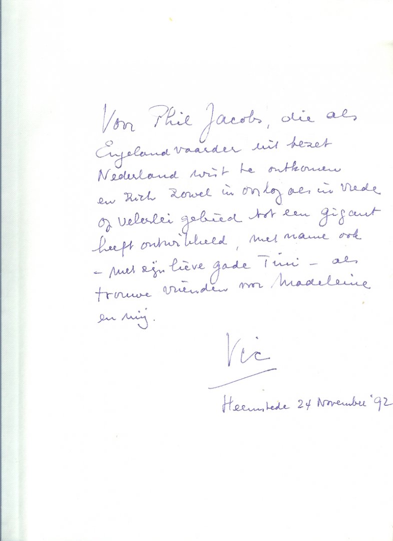 Victor J.L.Blom - Gedenkboek Enys House 1940-1946