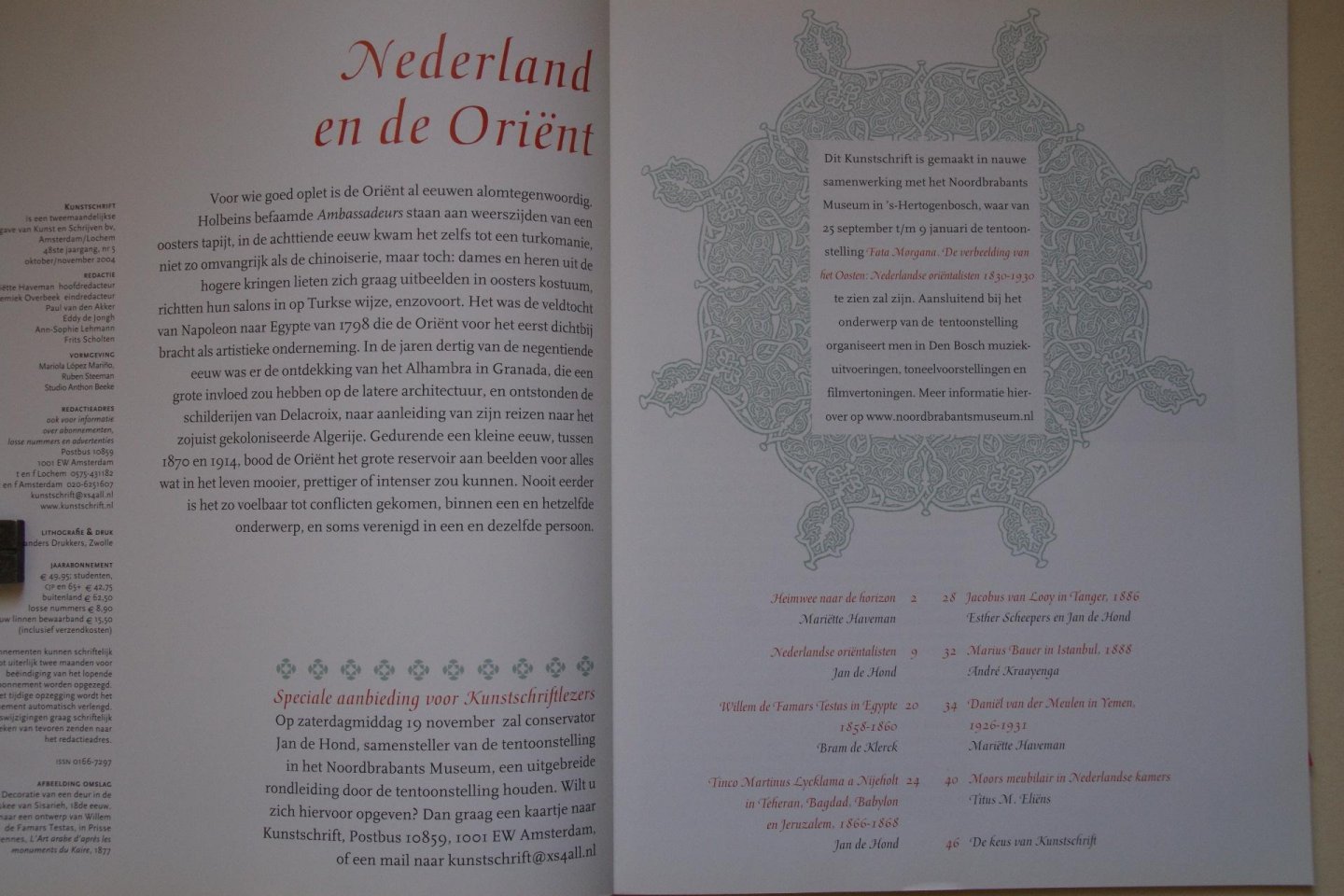  - Kunstschrift  Nederland en de Orient