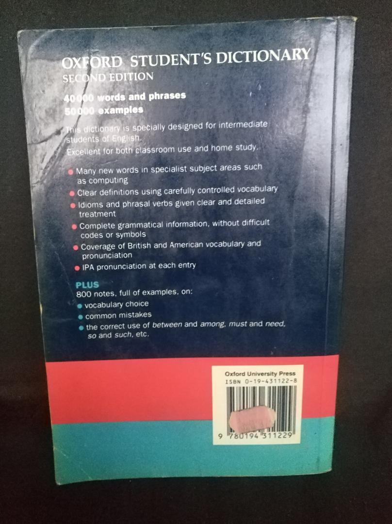 Christina Ruse - Oxford student's dictionary Second edition