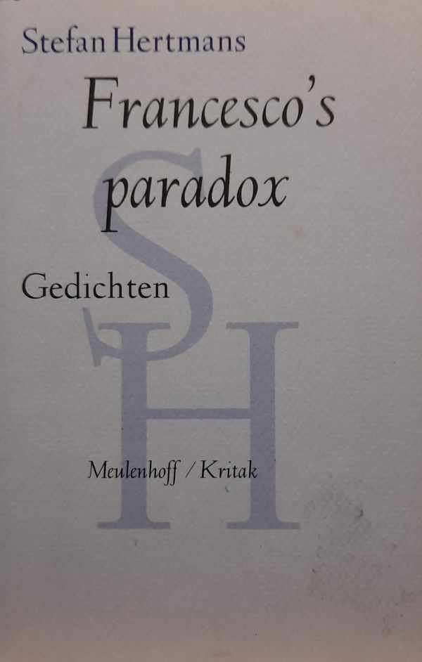 HERTMANS Stefan - Francesco's paradox - gedichten