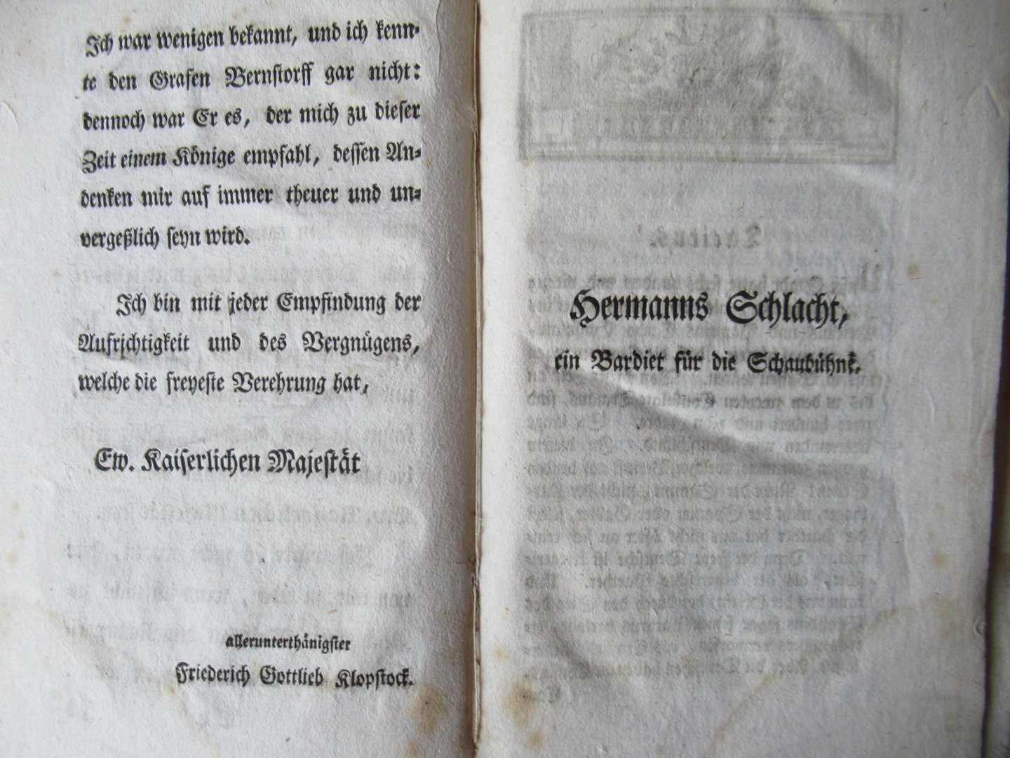 Klopstock, Friedrich Gottlieb - Die Hermann's Schlacht