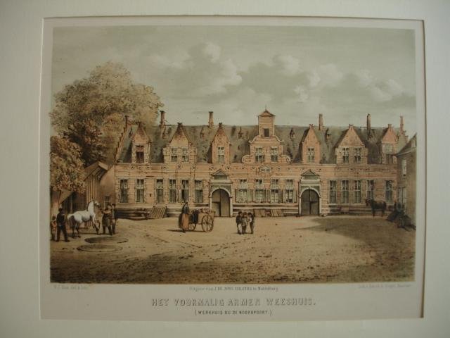 Middelburg. - Het Voormalig Armen Weeshuis. (Werkhuis bij de Noordpoort).