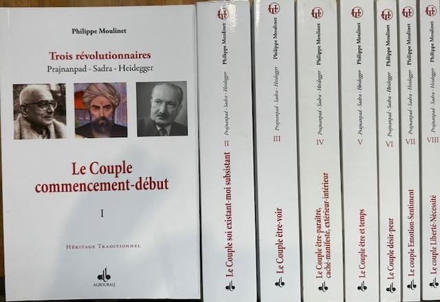 Moulinet, Philippe. - Trois Révolutionnaires: Prajnanpad, Sadr, Heidegger. Vol. I-VIII.