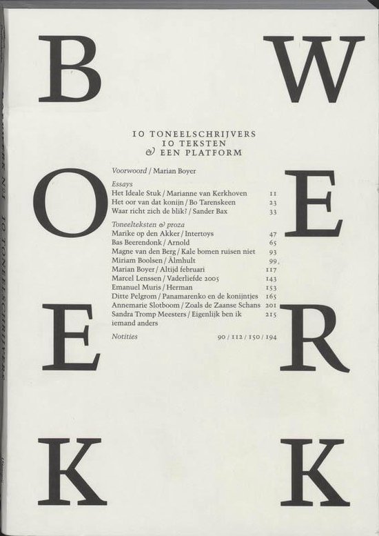  - Boekwerk / 1
