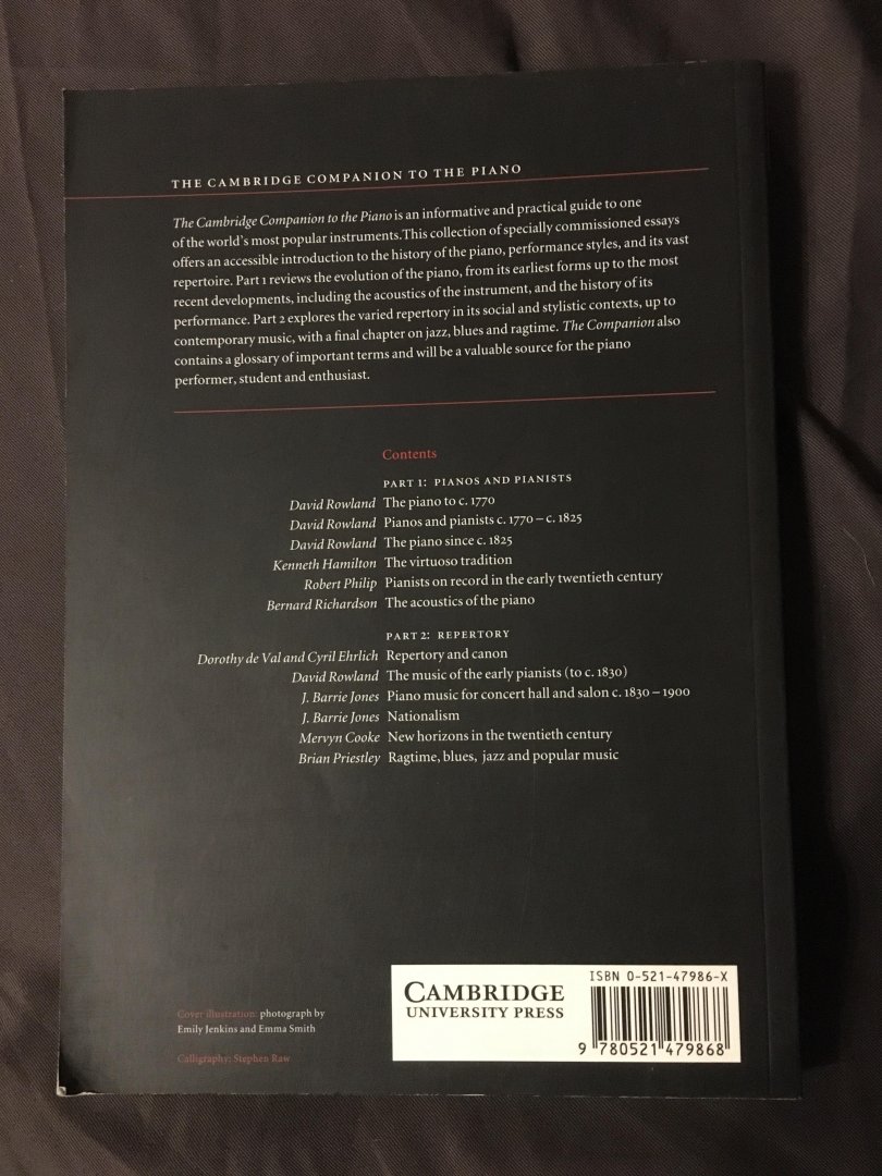 Rowland, David - Cambridge Companion to the Piano