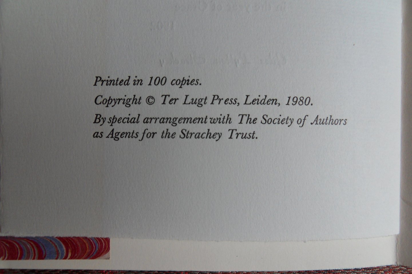 Strachey, Lytton. - First and Last Will and Testament. [ Beperkte oplage van 100 ex. ].