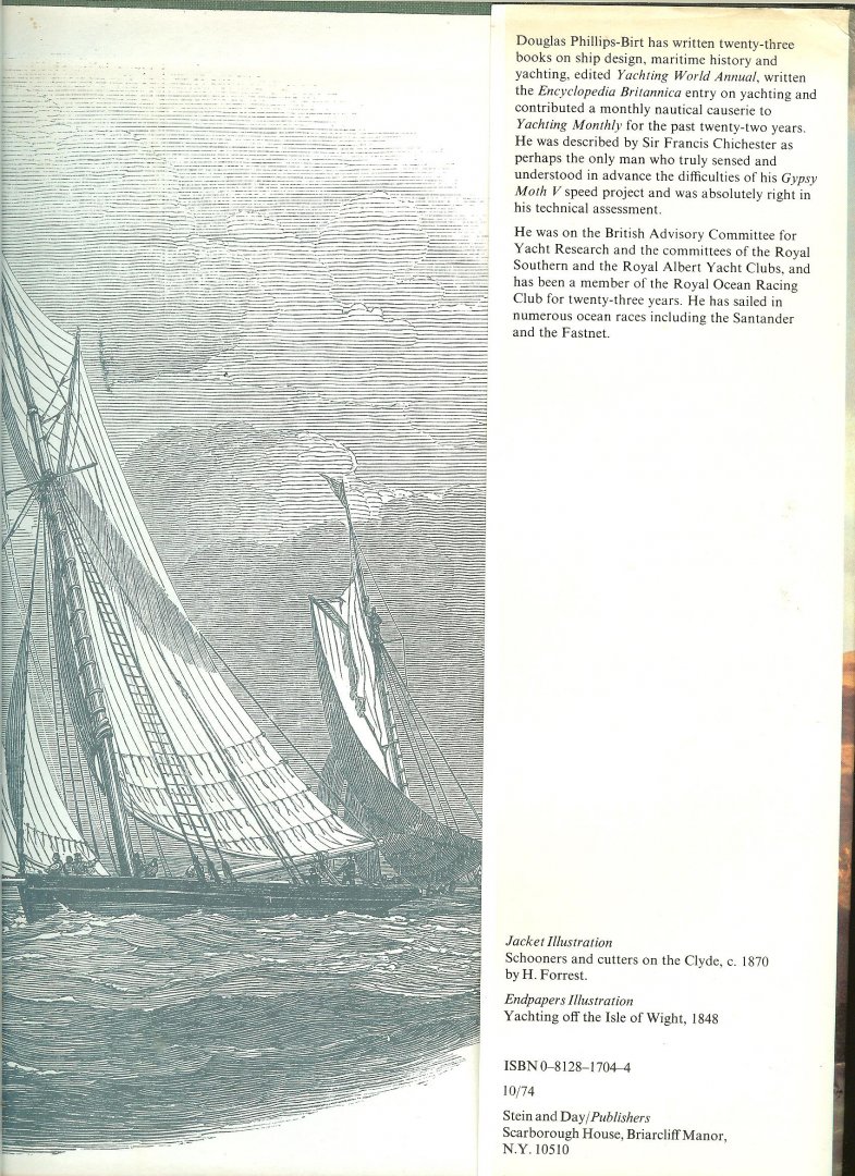 Douglas  Phillips-Birt  .. Indexer  E.E. Peelen   and Designers  Harold  Bartram and Pat Ariss - The History of Yachting