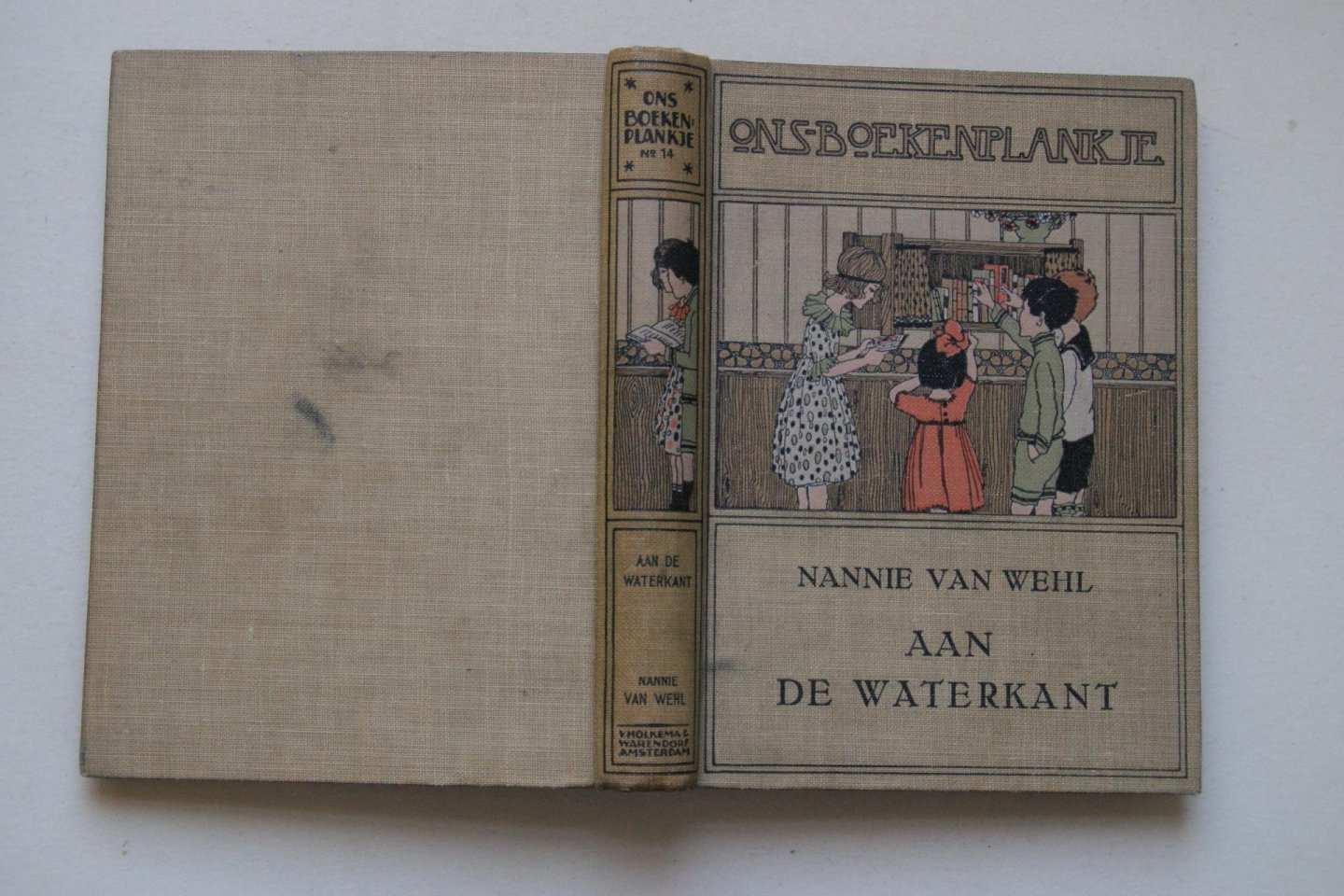 Nannie van Wehl - Aan de Waterkant   gebonden deel uit "Ons Boekenplankje"