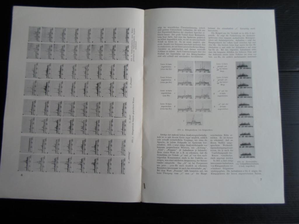 Freystedt, E. - Das Tonfrequenz-Spektrometer, Ein Frequenzanalysator mit äusserst hoher Analysiergeschwindigkeit und unmittelbar sichtbaren Spektrum