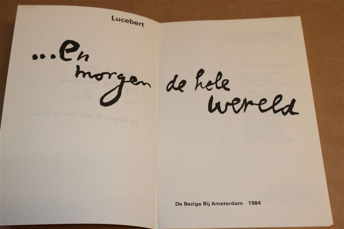 Lucebert - ... En morgen de hele wereld