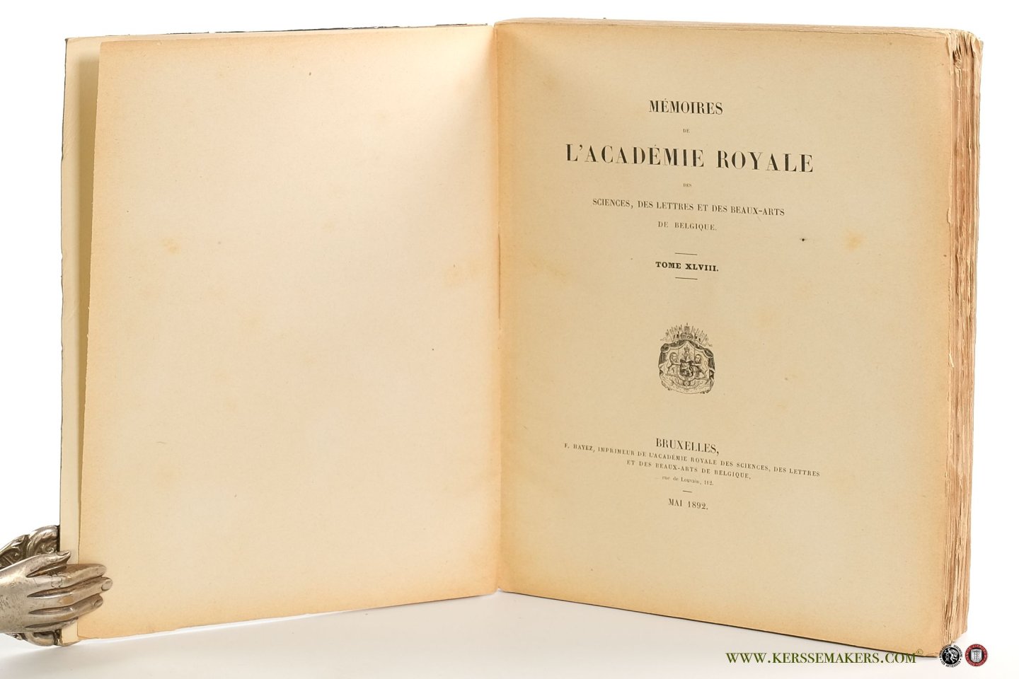 Lagrange Ch. & Eugène Catalan - 1) Lagrange. Étude sur le système des forces du monde physique. 2) Catalan. Nouvelles notes d'algèbre et d'analyse. In: "Mémoires de l'Académie Royale des Sciences, des Lettres et des Beaux-Arts de Belgique, Tome XLVIII".