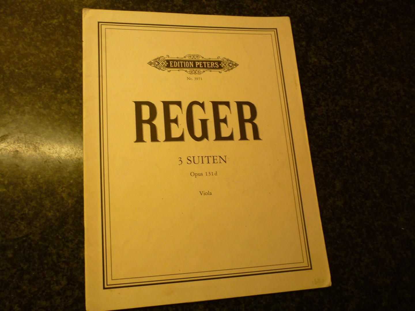Reger; Max (1873–1916) - 3 Suiten op. 131d;voor Alt-viool