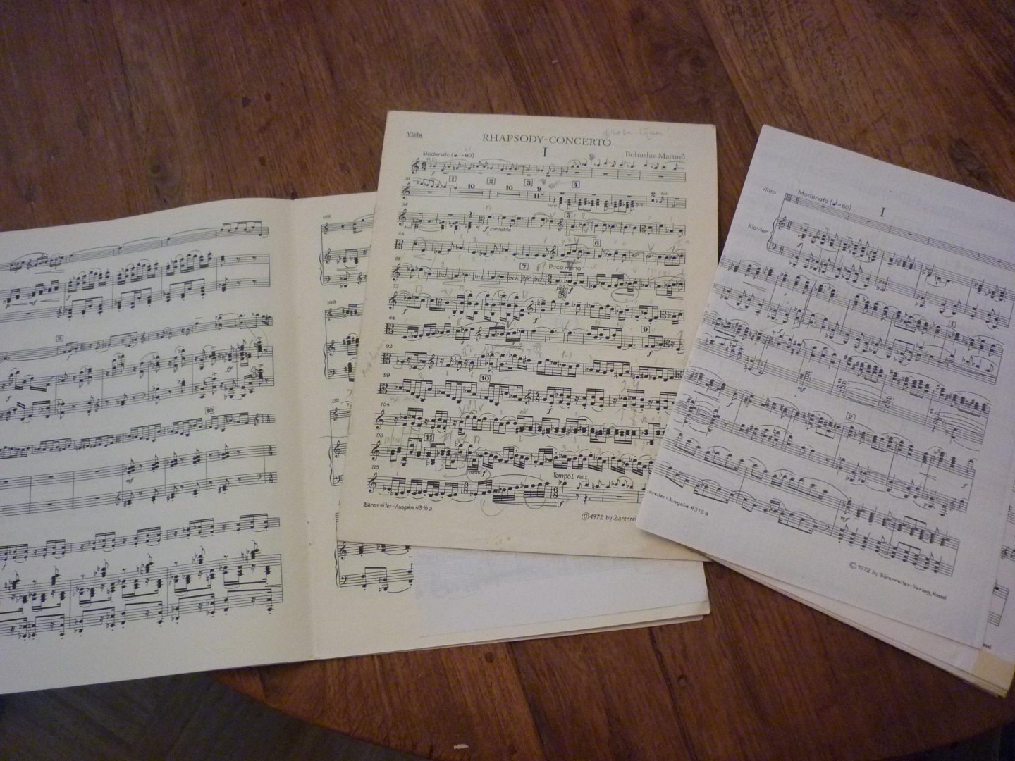 Martinů; Bohuslav (1890–1956) - Rhapsody-Concerto für Viola und Orchester (1952); voor: Altviool, piano